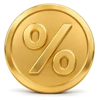 Gold percent coin — SpeedAU