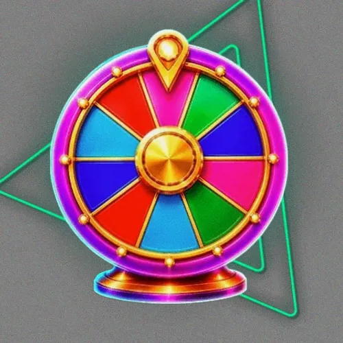 Colourful prize wheel