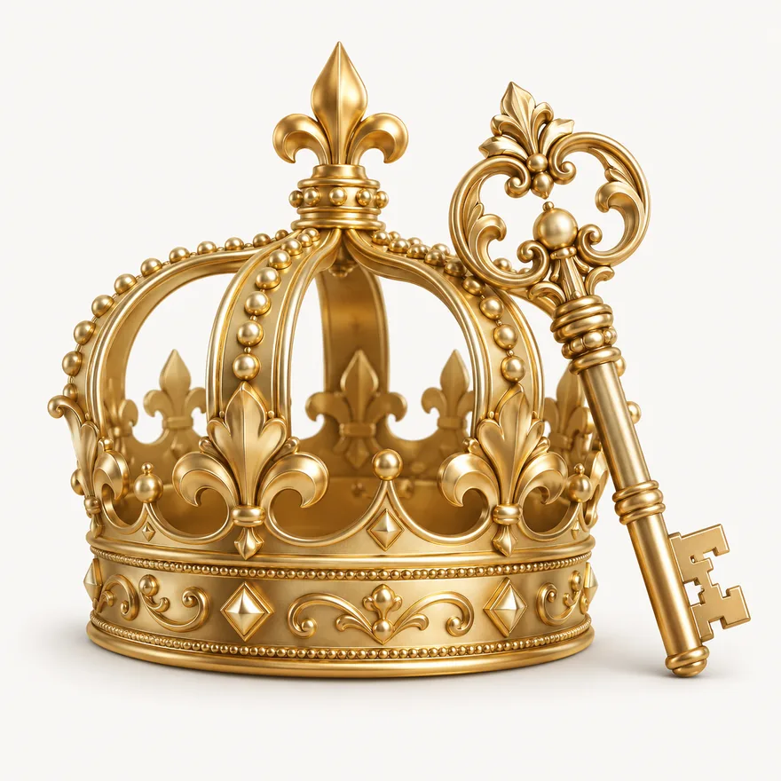 Royal crown and key — SpeedAU
