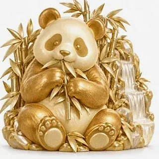 Panda eating bamboo — SpeedAU